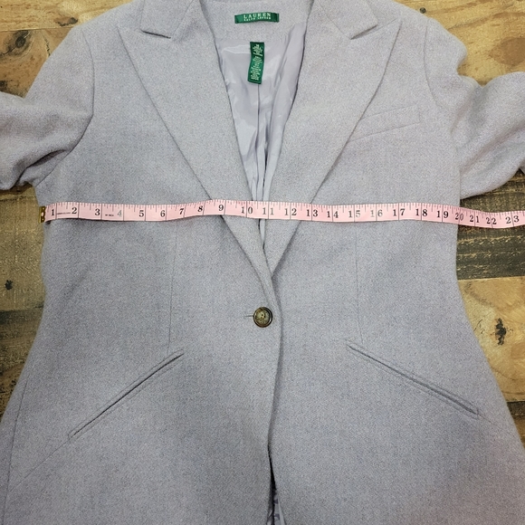 16 Lavender Wool Ralph Lauren Lined Blazer - Picture 7 of 8